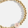 Semi-Precious Birthstone Pisa Bracelet - Rose Quartz