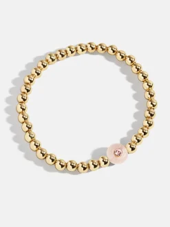 Semi-Precious Birthstone Pisa Bracelet - Rose Quartz