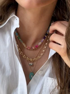 Semi-Precious Custom Bubble Necklace - Semi-Precious Bubble