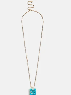 Semi-Precious Zodiac Pendant Necklace - Virgo