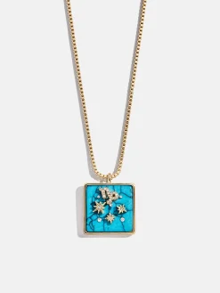 Semi-Precious Zodiac Pendant Necklace - Capricorn