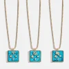 Semi-Precious Zodiac Pendant Necklace - Aries