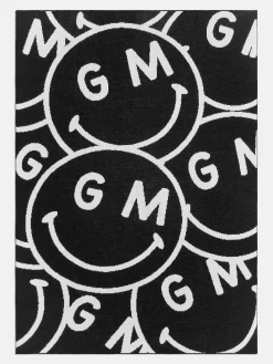 Show Me A Smile Custom Blanket - Black/White