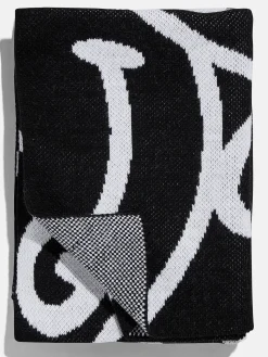 Show Me A Smile Custom Blanket - Black/White