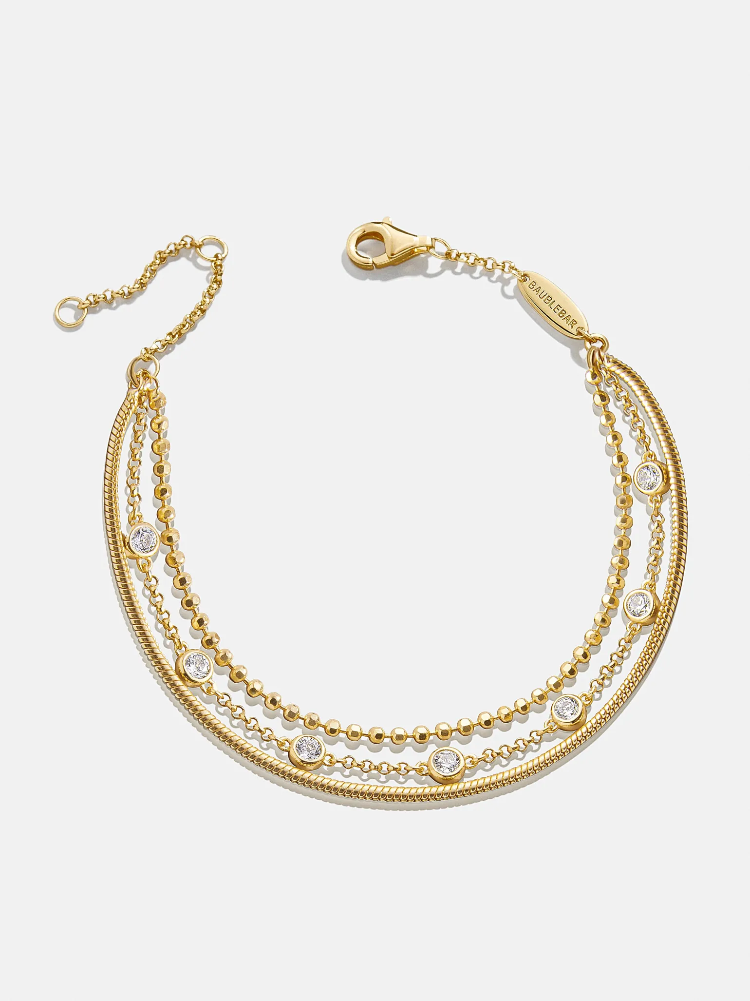 Skye 18K Gold Vermeil Layered Bracelet - Skye 18K Gold Vermeil Layered Bracelet