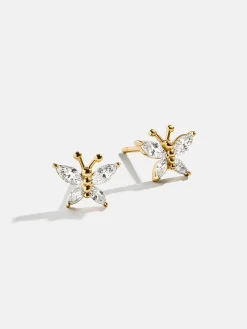 Soar 18K Gold Vermeil Kids' Butterfly Earrings - Butterfly