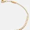 Sophie 18K Gold Vermeil Tennis Bracelet - Gold/Pavé