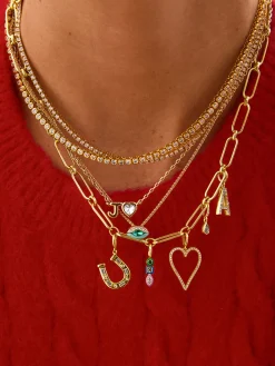 Spaced Custom Charm Necklace - Spaced Charm Necklace