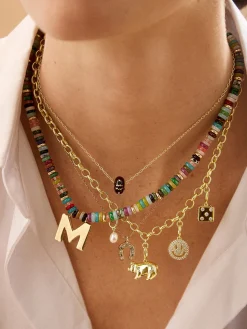 Spaced Custom Charm Necklace - Spaced Charm Necklace