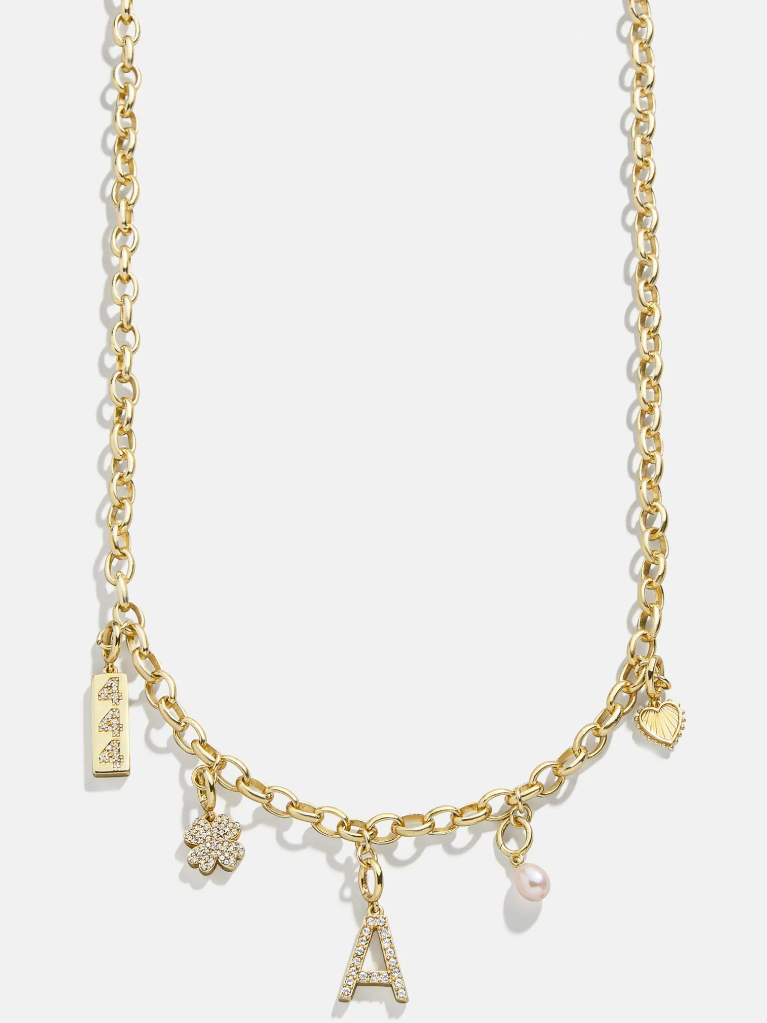 Spaced Custom Charm Necklace - Spaced Charm Necklace