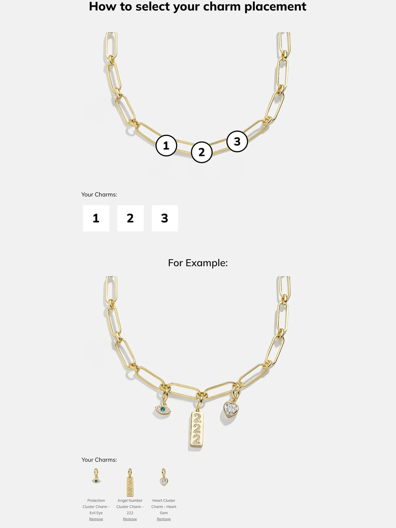 Spaced Custom Charm Necklace - Spaced Charm Necklace