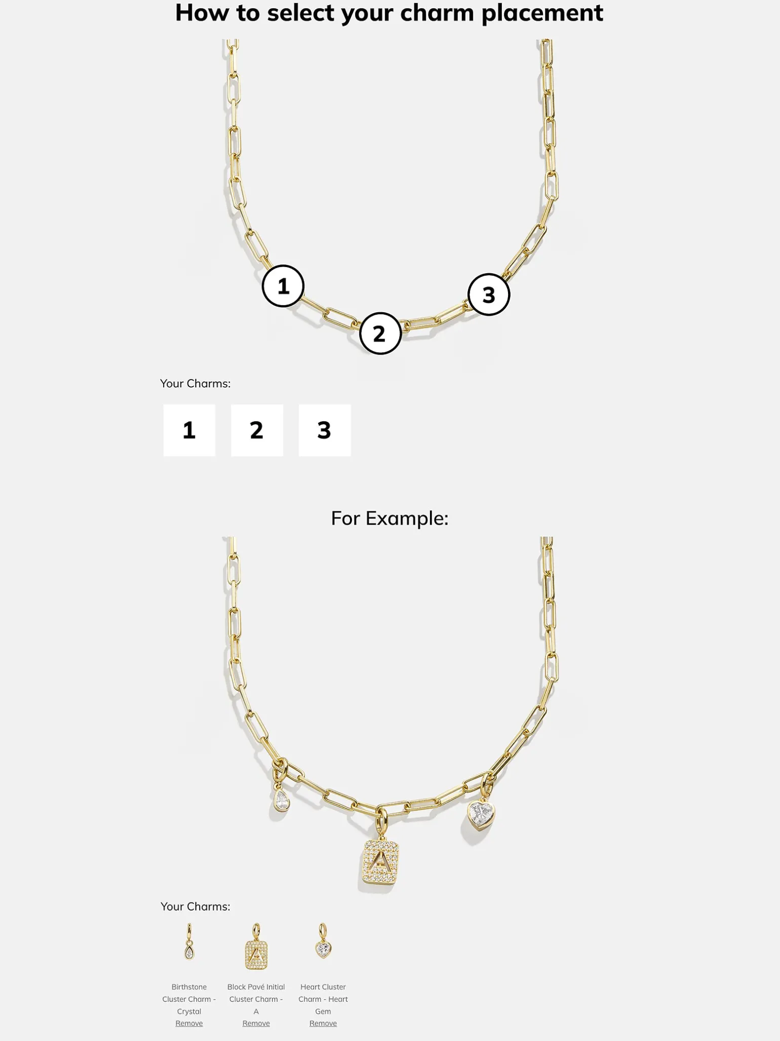 Spaced Custom Charm Necklace - Spaced Charm Necklace
