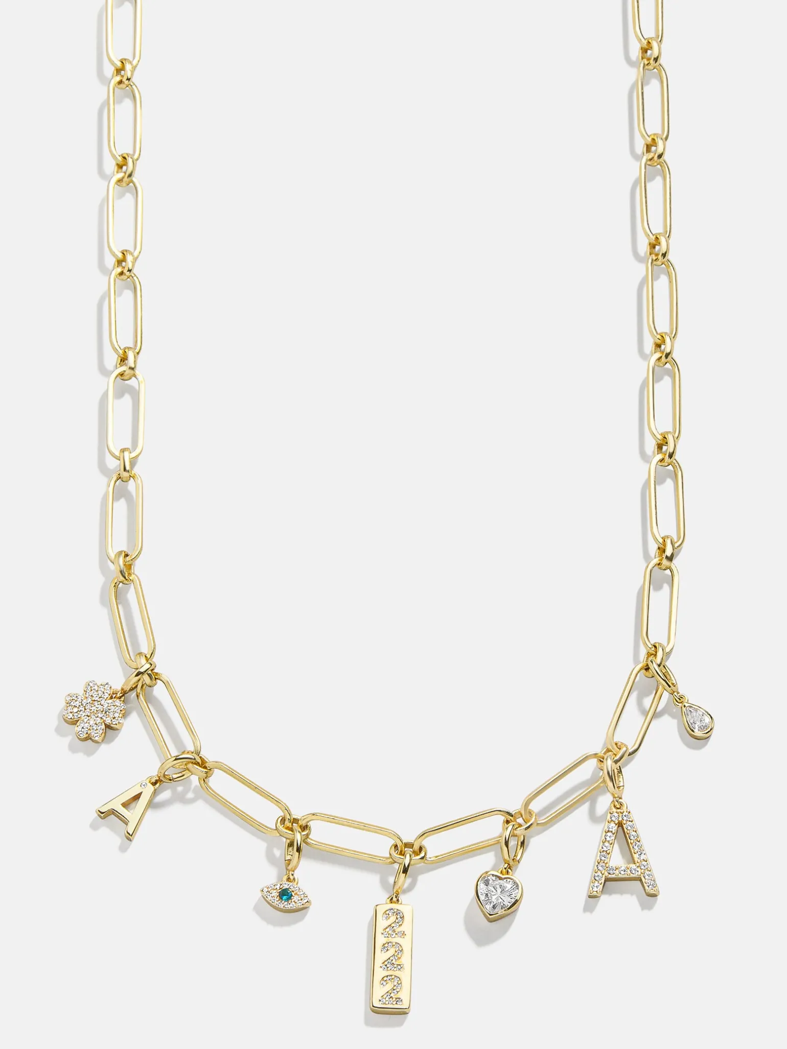 Spaced Custom Charm Necklace - Spaced Charm Necklace