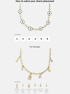 Spaced Custom Charm Necklace - Spaced Charm Necklace
