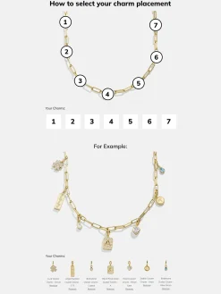 Spaced Custom Charm Necklace - Spaced Charm Necklace