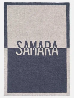 Spell It Out Custom Blanket - Denim Blue/Stone