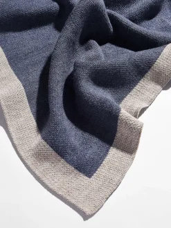 Spell It Out Custom Blanket - Denim Blue/Stone
