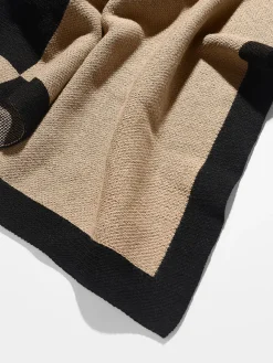Spell It Out Custom Blanket - Tan/Black