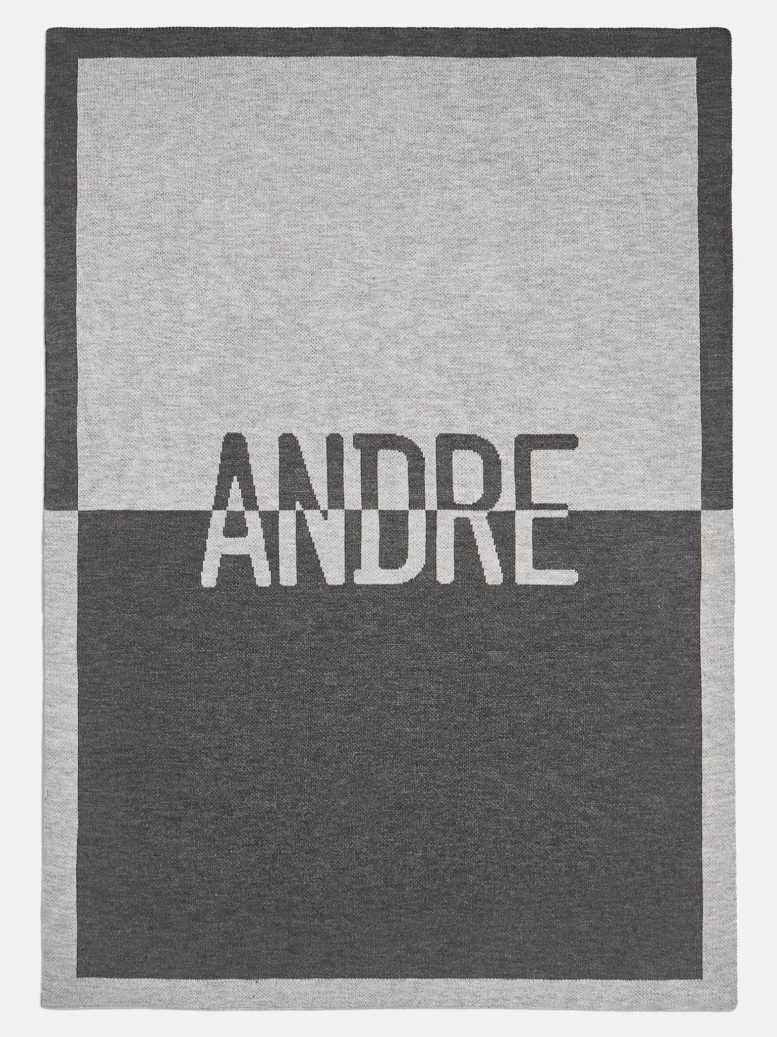 Spell It Out Custom Blanket - Gray/Dark Gray