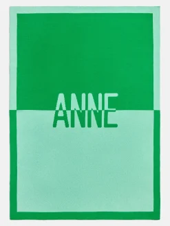 Spell It Out Custom Blanket - Bright Blue/Bright Green