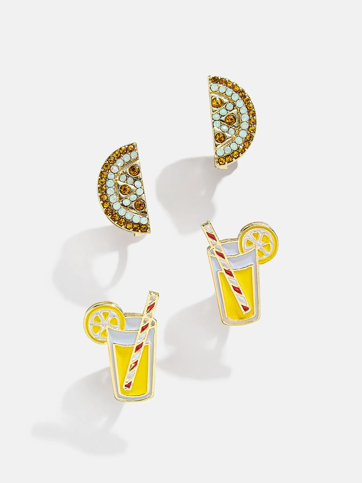 Squeeze The Day Kids' Clip-On Earring Set - Lemonade