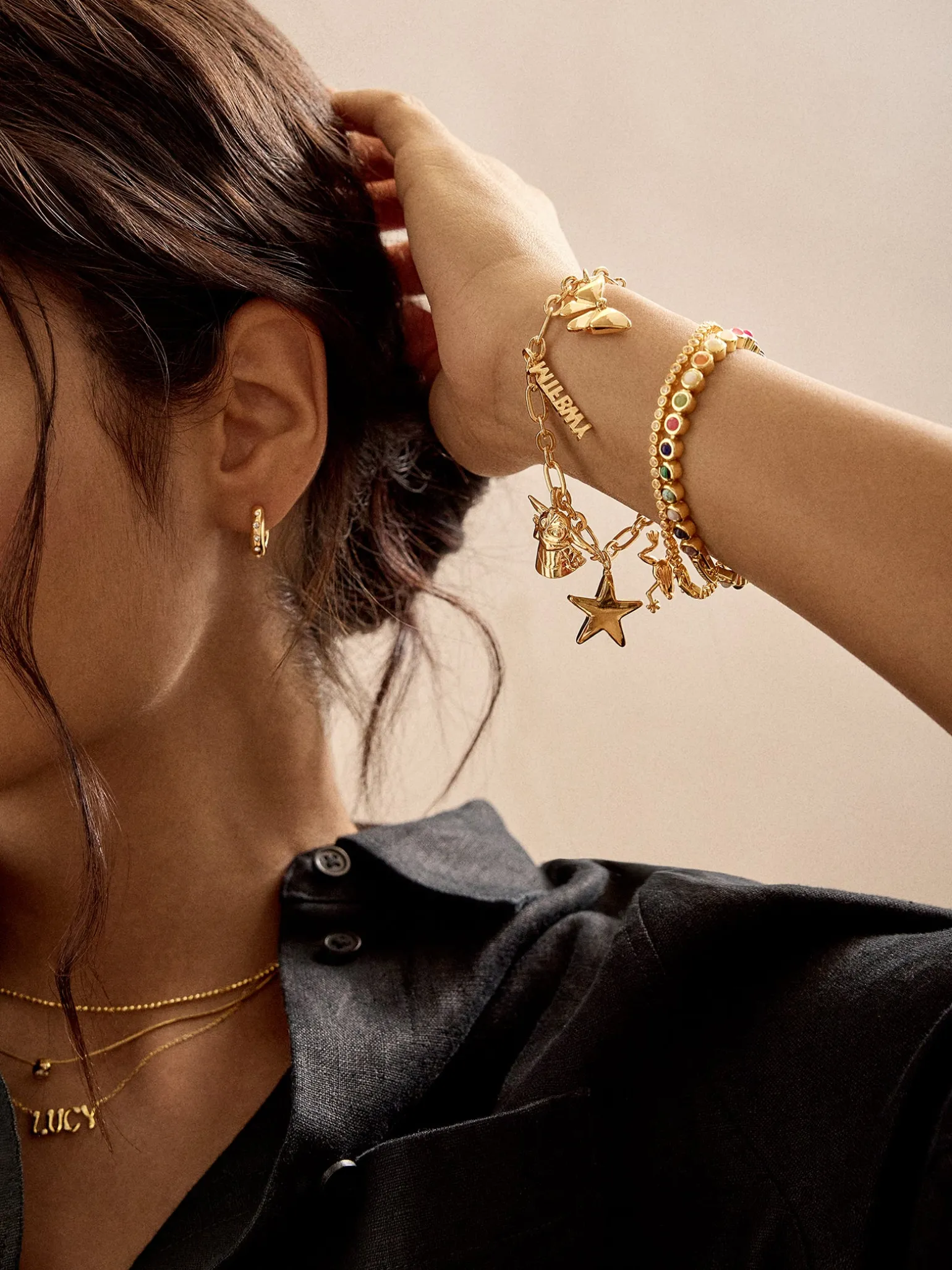 STAR WARS™ GROGU™ Charm Bracelet - Gold