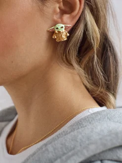 STAR WARS™ GROGU™ Earrings - Gold/Green