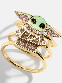 STAR WARS™ GROGU™ Ring Set - Gold/Green