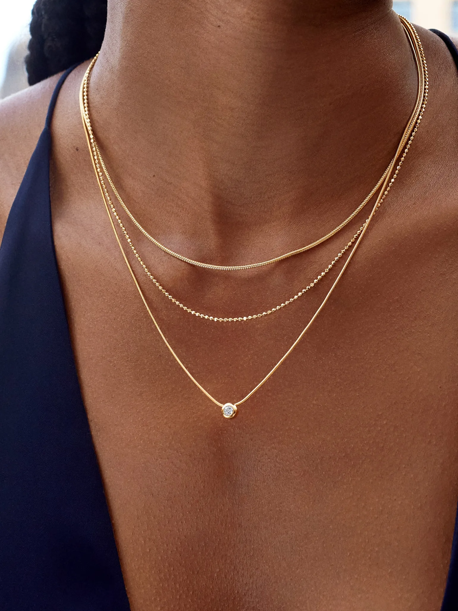 Stephanie 18K Gold Vermeil Necklace - Gold