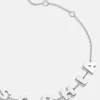 Sterling Silver Spaced Letter Custom Name Bracelet - Sterling Silver
