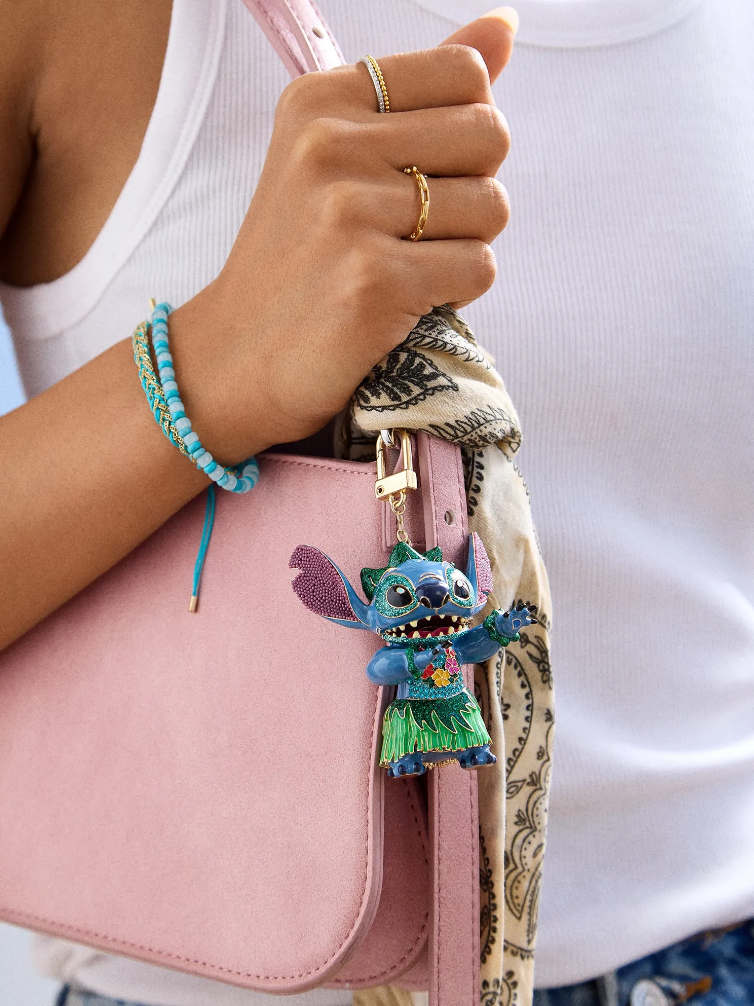Stitch Disney Hula Bag Charm - Blue