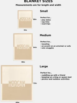 Subtly Scalloped Kids' Custom Blanket - Tan/Pink