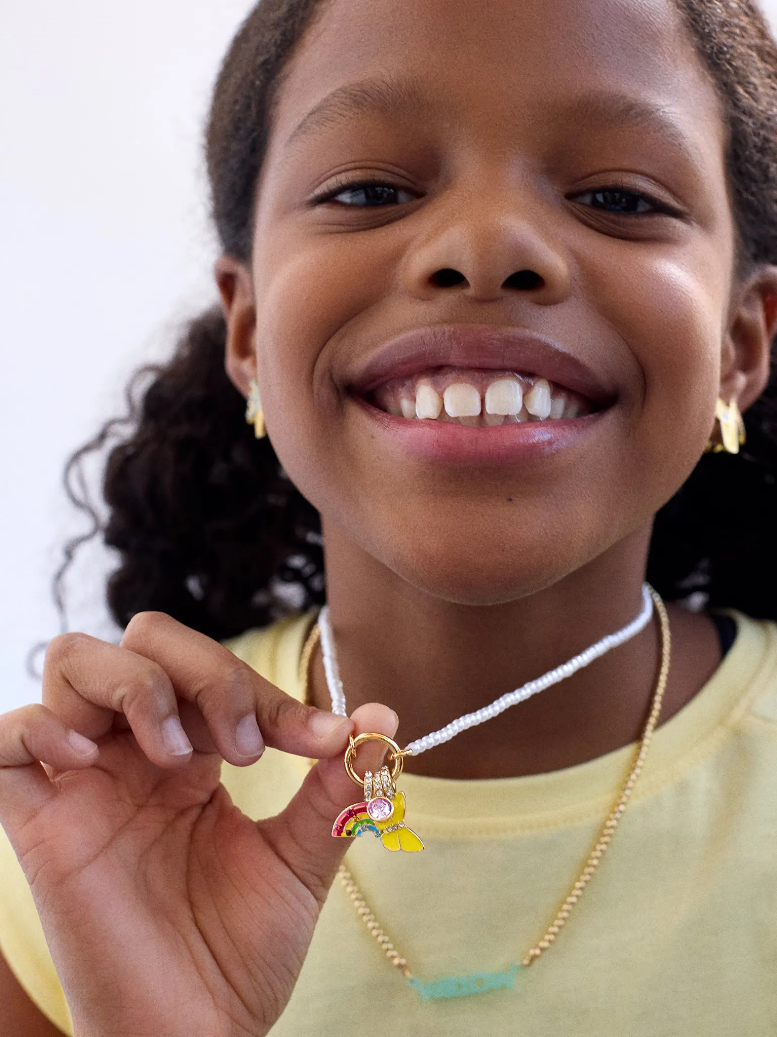 Sunshine & Rainbows Kids' Charm Necklace - Over The Rainbow