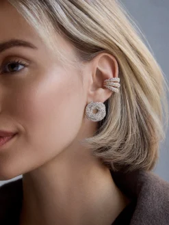 Susan Earrings - Gold/Pavé