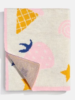 Sweet Tooth Kids' Custom Blanket - Orange/Pink/Blue