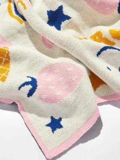 Sweet Tooth Kids' Custom Blanket - Orange/Pink/Blue