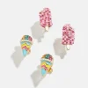 Sweet Treats Kids' Clip-On Earring Set - Snowcone