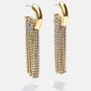 Talia Statement Earrings - Gold/Pavé