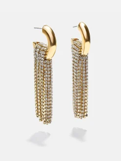 Talia Statement Earrings - Gold/Pavé