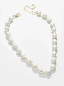 Teagan Pearl Necklace - White