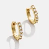 Tori 18K Gold Vermeil Kids' Earrings - Gold/Pavé