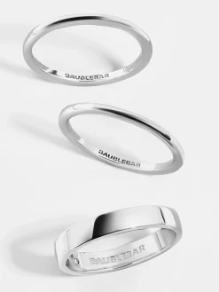 Tris 18K Gold Vermeil Ring Set - Gold