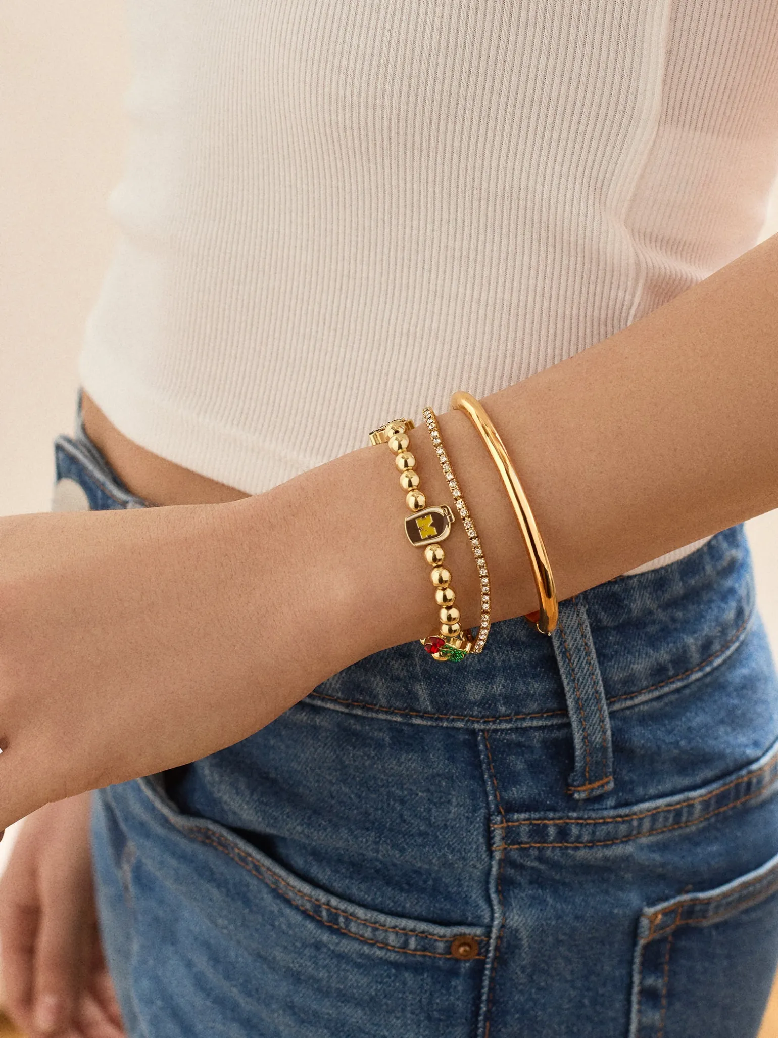 University of Michigan Wolverines Pisa Bracelet - University of Michigan
