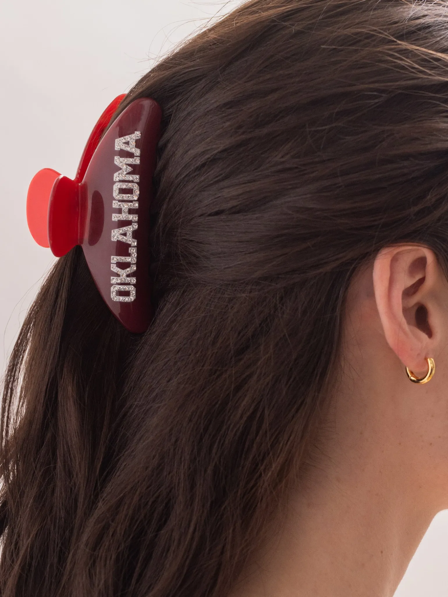 University of Oklahoma Crimson Hair Clip - University of Oklahoma