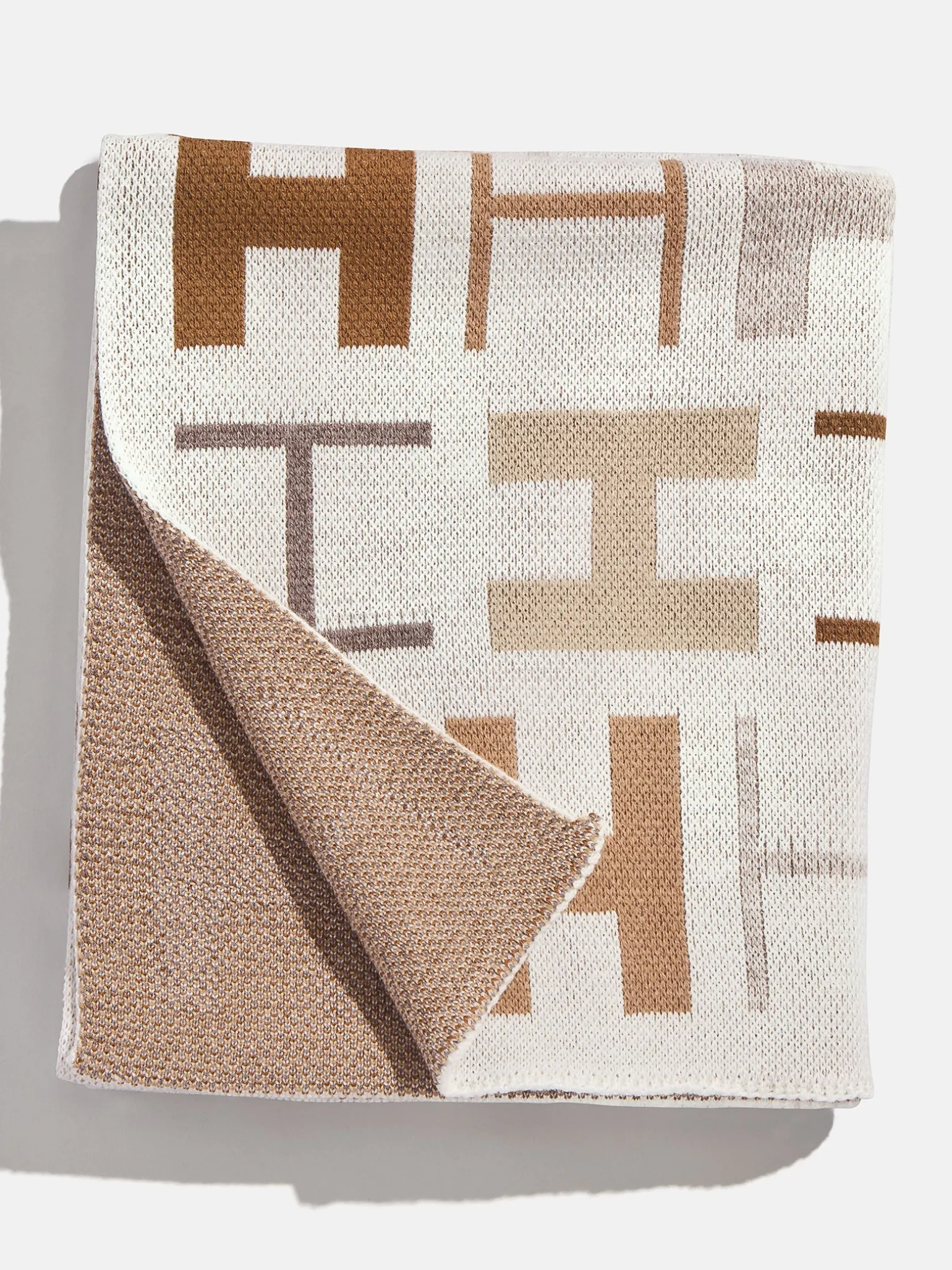 Upside Down & All Around Custom Blanket - White/Tan