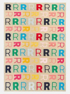 Upside Down & All Around Custom Blanket - Beige/Multi