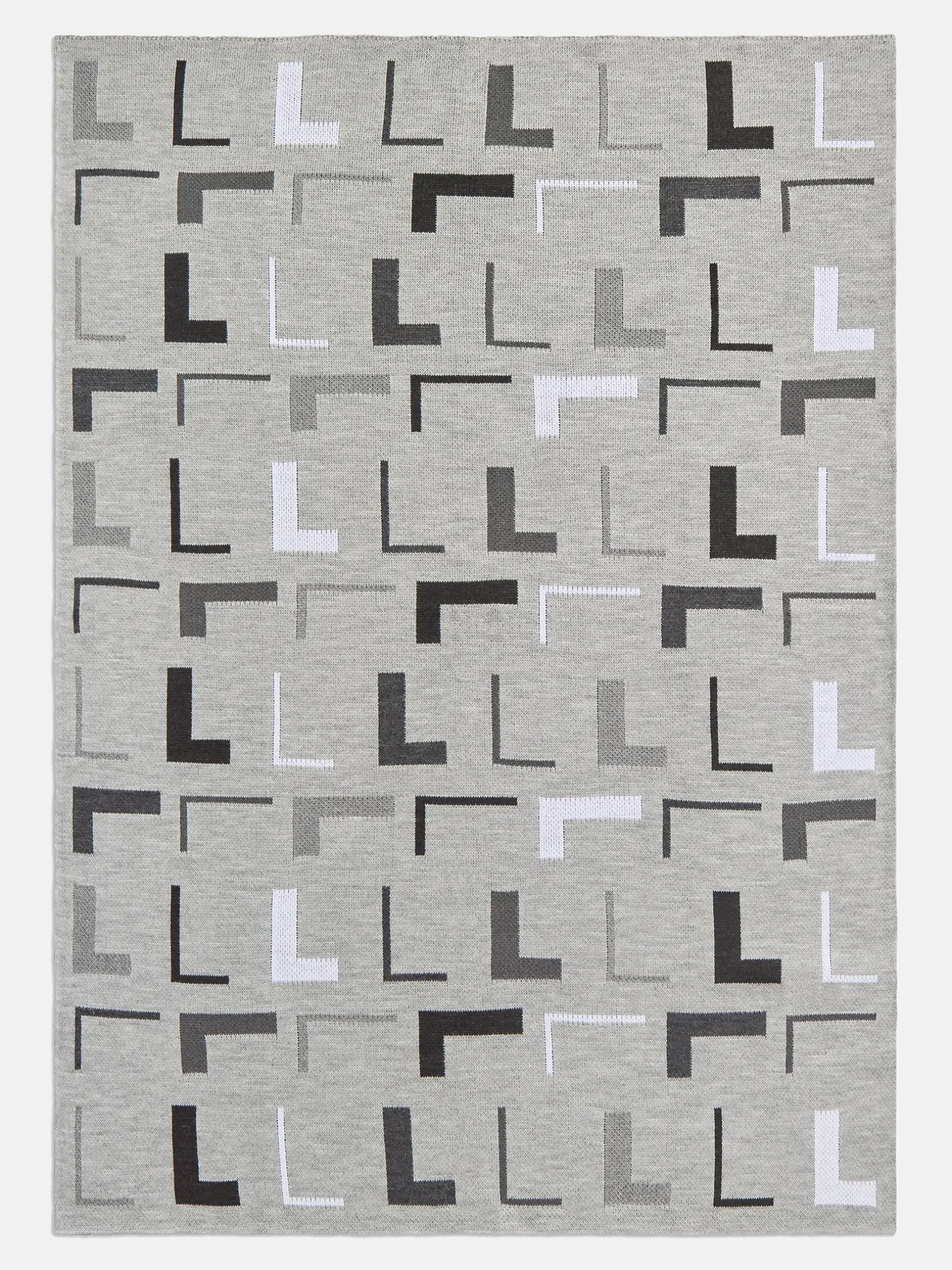 Upside Down & All Around Custom Blanket - Gray/Light Gray