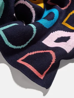 Upside Down & All Around Custom Blanket - Black/Multi