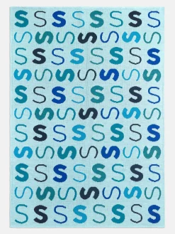 Upside Down & All Around Custom Blanket - Light Blue/Blue
