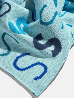 Upside Down & All Around Custom Blanket - Light Blue/Blue